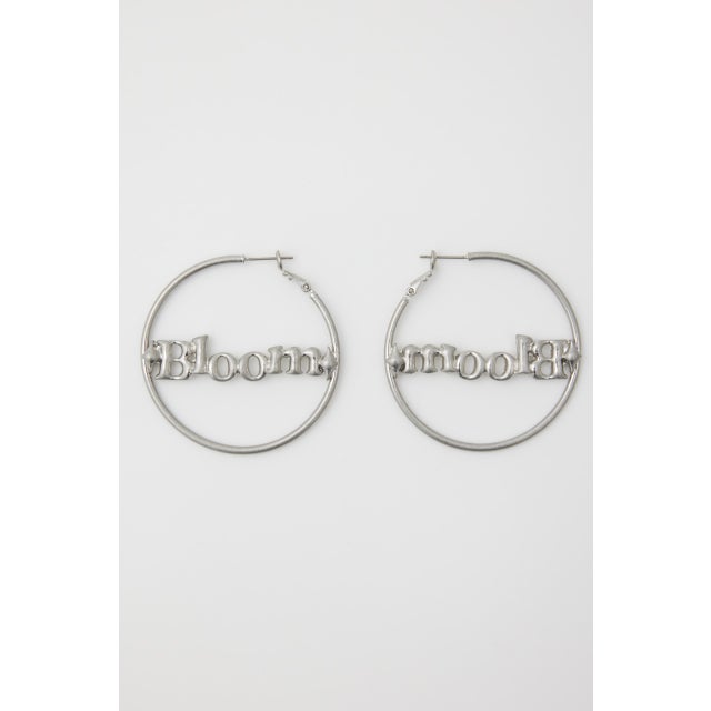 LOGO HOOP ピアス SLV