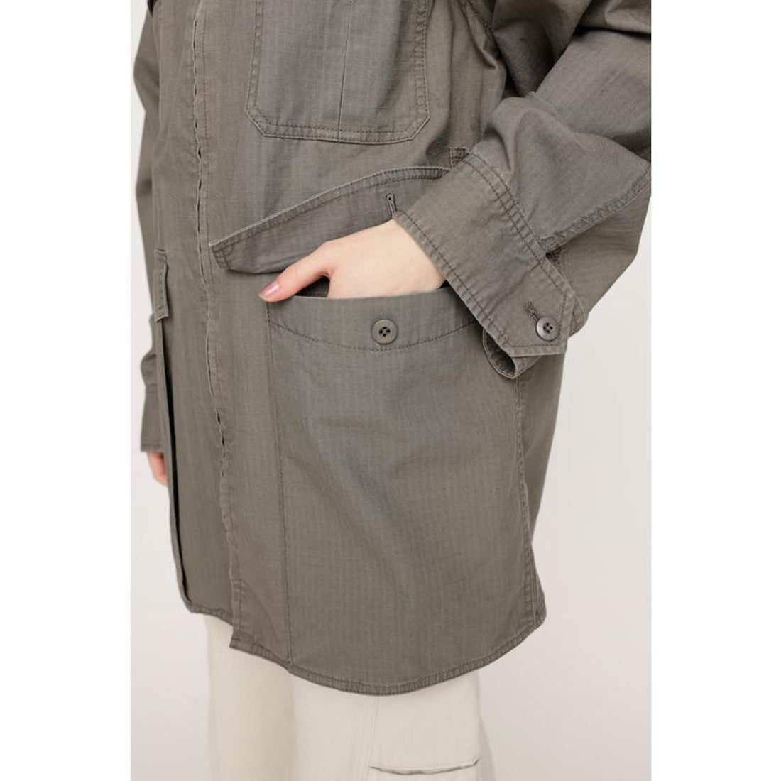 スライ SLY 2WAY OVER SAFARI ジャケット （BLK） - ファッション通販 