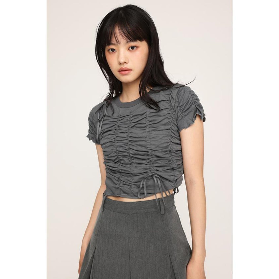 スライ SLY DRAWSTRING GATHER トップス （BLU） - ファッション通販