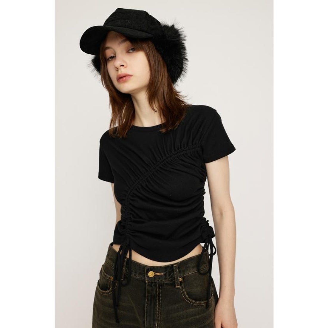 スライ SLY DROST GATHER COMPACT トップス （WHT） - ファッション