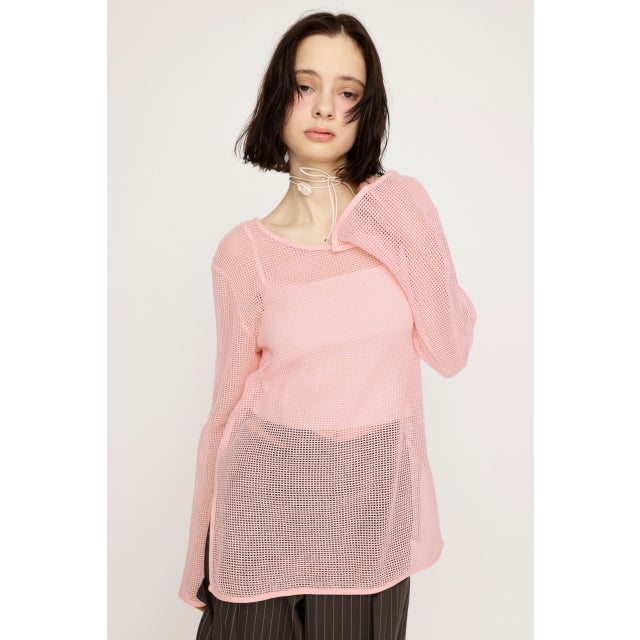 COTTON MESH 2WAY トップス L/PNK1
