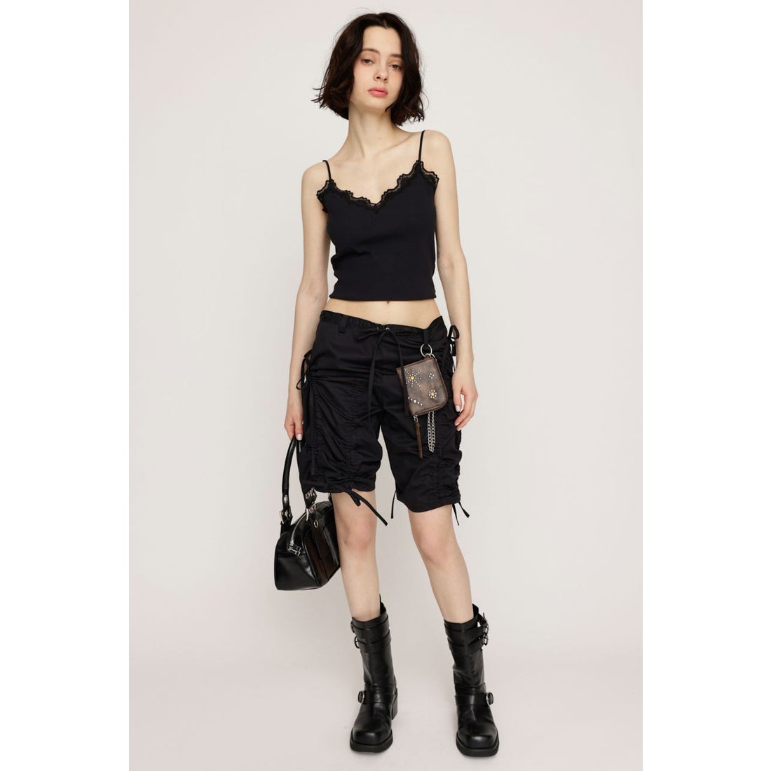 スライ SLY LACE DOCKING キャミソール （BLK） - ファッション通販