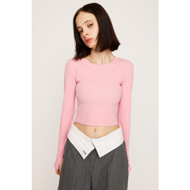 BASIC HG RIB トップス PNK