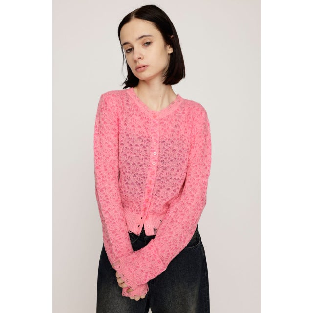 TWIN BLOOM KNIT カーディガン PNK