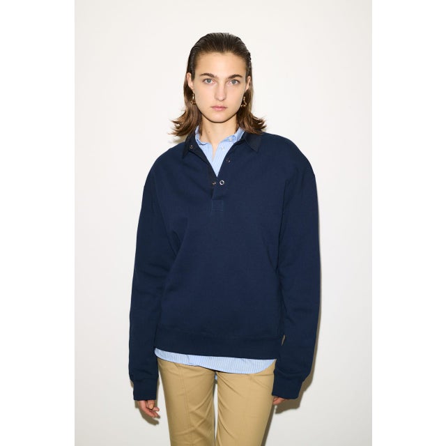 OVER SW POLO トップス NVY