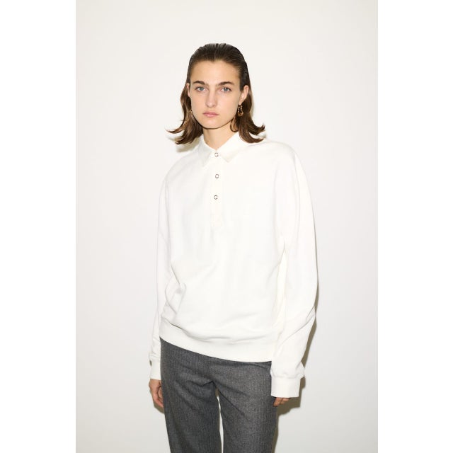 OVER SW POLO トップス O/WHT1