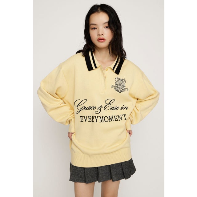 OVER SIZE JQ トップス L/YEL1