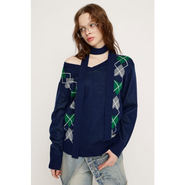ARGYLE JQ トップス NVY