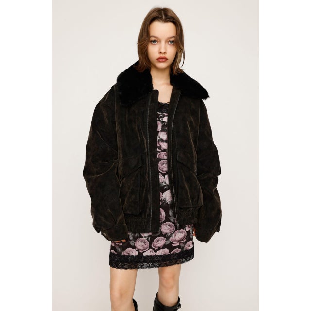 WASHED PUFFER ブルゾン M/BLK7