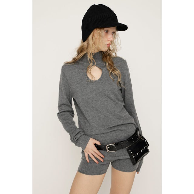 H／N KNIT チュニック T.GRY