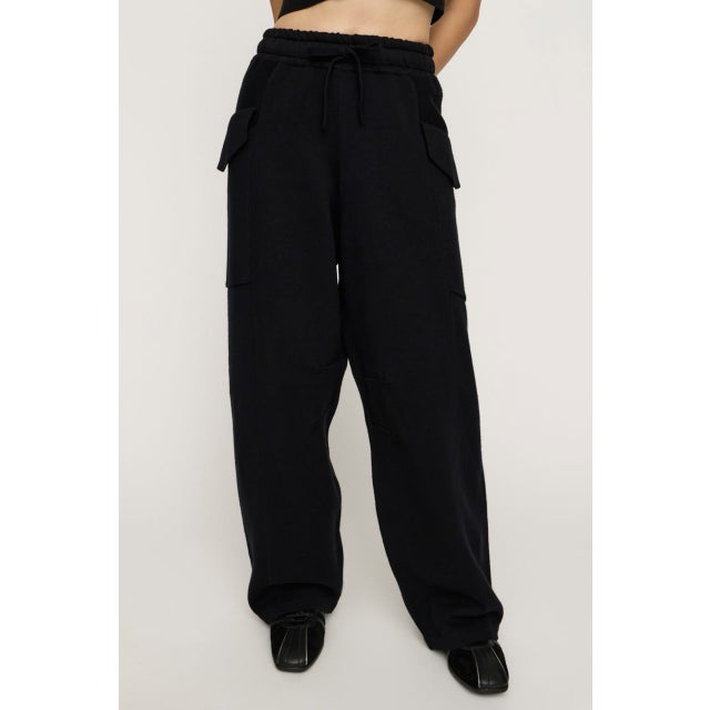SWEAKNIT WASHED パンツ BLK