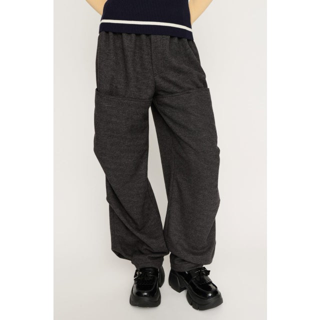 TUCK CARGO パンツ L/BLK1
