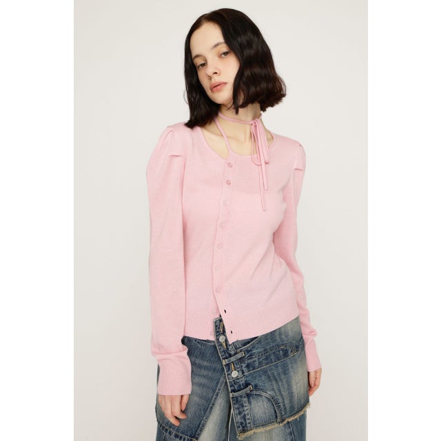 CURVE RIBBON HG PUFF トップス L/PNK1