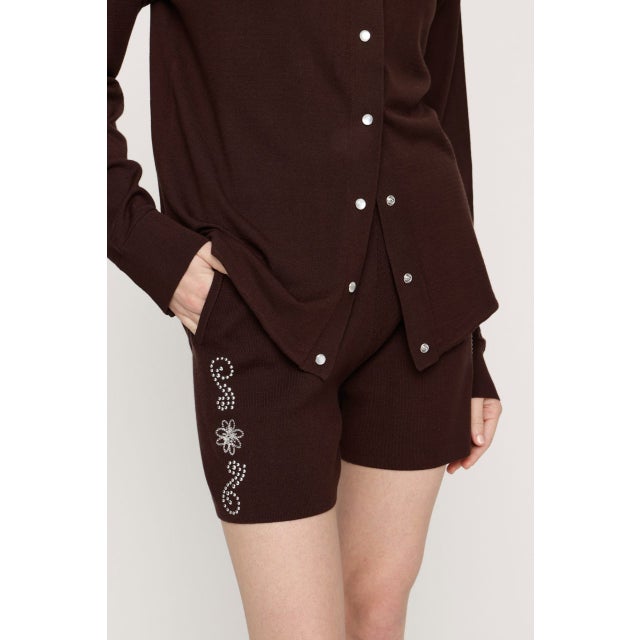 WESTERN STUDS KNIT ショートパンツ BRN