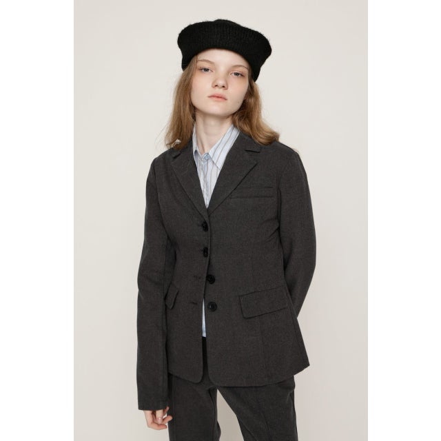 TWILLNEL SHAPED TAILOR ジャケット T.GRY