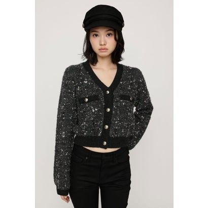 JQ TWEED KNIT カーディガン M/GRY7｜詳細画像
