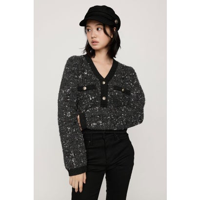 JQ TWEED KNIT カーディガン M/GRY7｜詳細画像