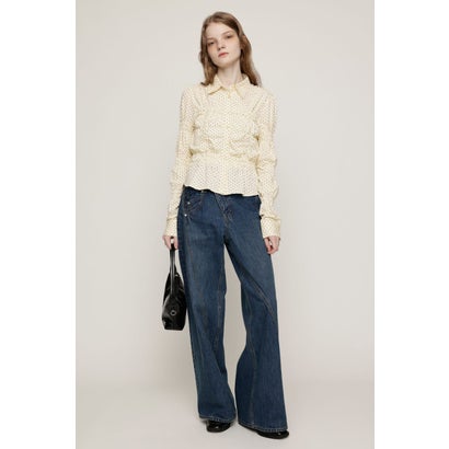 RANDOM SHIRRING CUT トップス T.GRY｜詳細画像