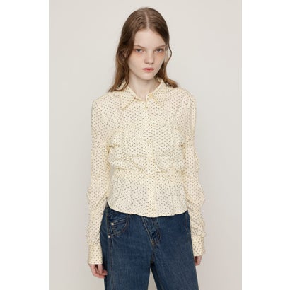 RANDOM SHIRRING CUT トップス T.GRY｜詳細画像