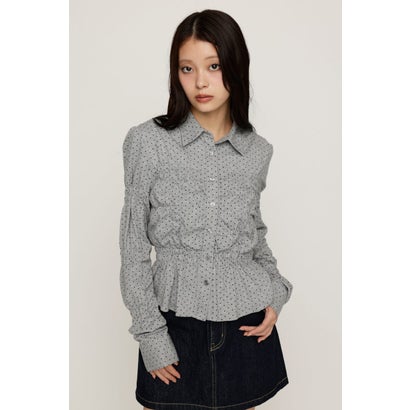 RANDOM SHIRRING CUT トップス T.GRY｜詳細画像