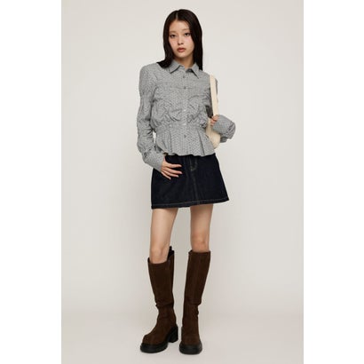 RANDOM SHIRRING CUT トップス T.GRY｜詳細画像