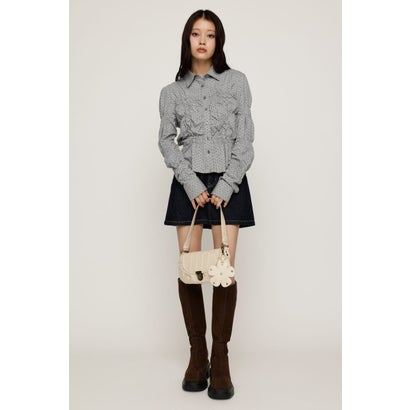 RANDOM SHIRRING CUT トップス T.GRY｜詳細画像