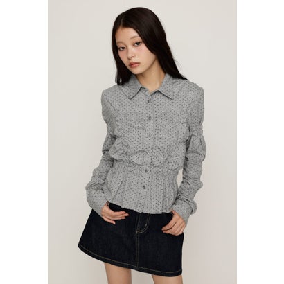 RANDOM SHIRRING CUT トップス T.GRY｜詳細画像