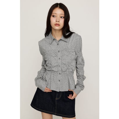 RANDOM SHIRRING CUT トップス T.GRY｜詳細画像