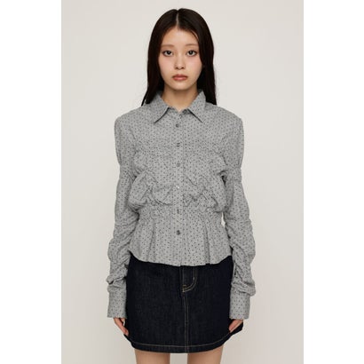 RANDOM SHIRRING CUT トップス T.GRY｜詳細画像