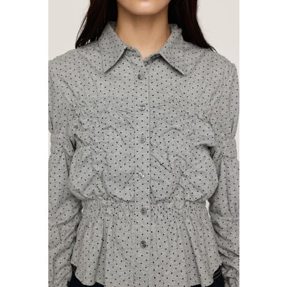 RANDOM SHIRRING CUT トップス T.GRY｜詳細画像