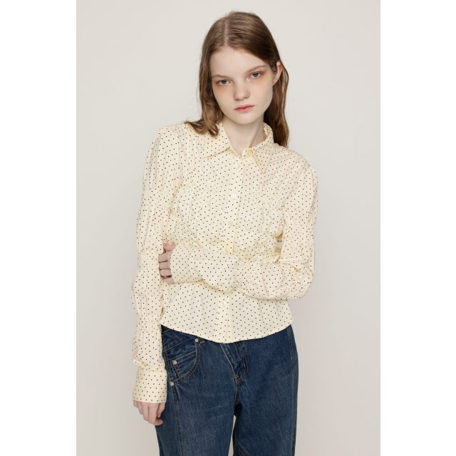 RANDOM SHIRRING CUT トップス IVOY3