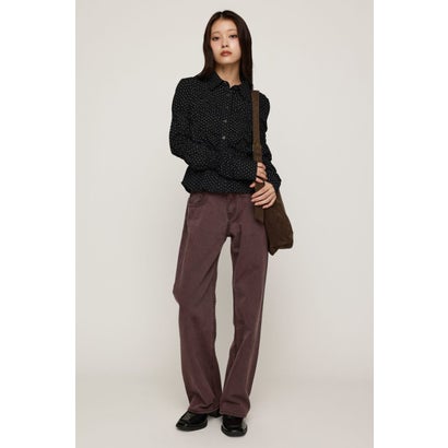 RANDOM SHIRRING CUT トップス BLK｜詳細画像