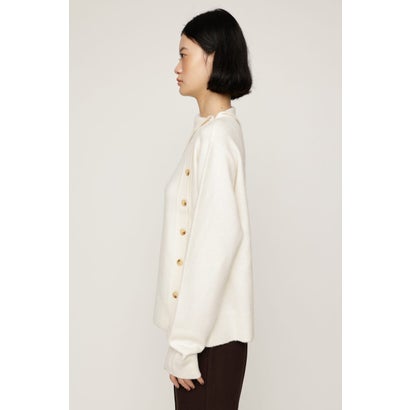 ASYMMETRY FRONT BUTTON トップス BLK｜詳細画像