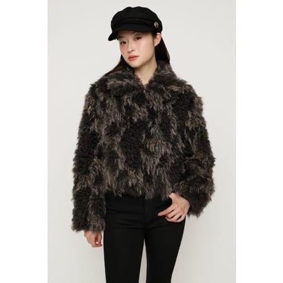 CURL F／FUR SHORT ブルゾン BLK｜詳細画像