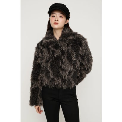 CURL F／FUR SHORT ブルゾン BLK｜詳細画像