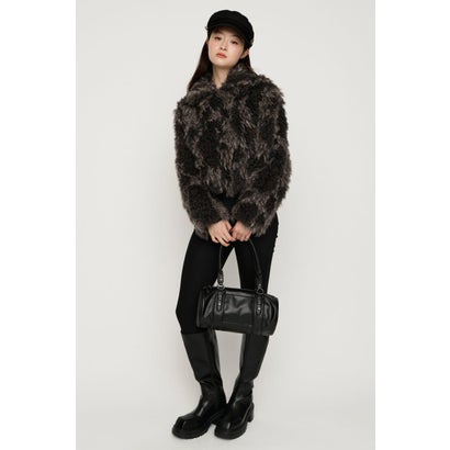 CURL F／FUR SHORT ブルゾン BLK｜詳細画像