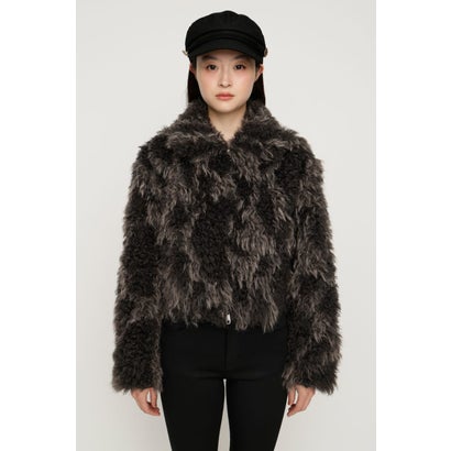 CURL F／FUR SHORT ブルゾン BLK｜詳細画像