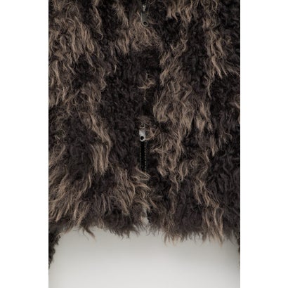 CURL F／FUR SHORT ブルゾン BLK｜詳細画像