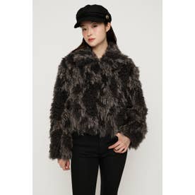 CURL F／FUR SHORT ブルゾン BLK