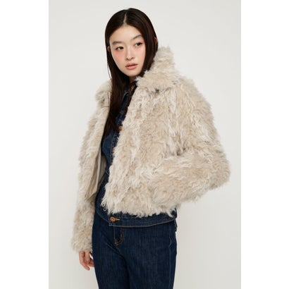 CURL F／FUR SHORT ブルゾン BEG｜詳細画像