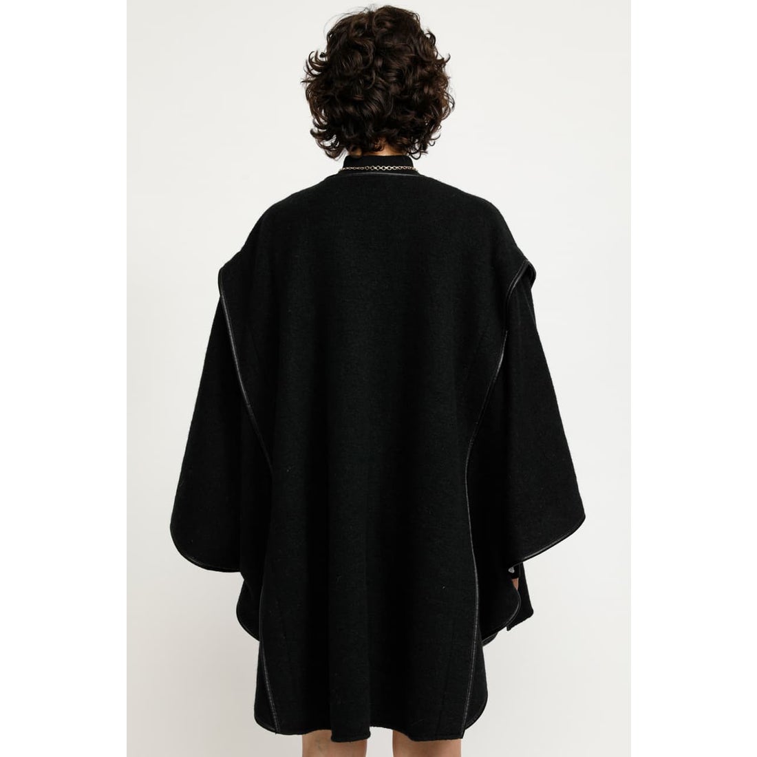 SLY WOOL BLEND PONCHO コート BLK -ファッション通販 FASHION WALKER