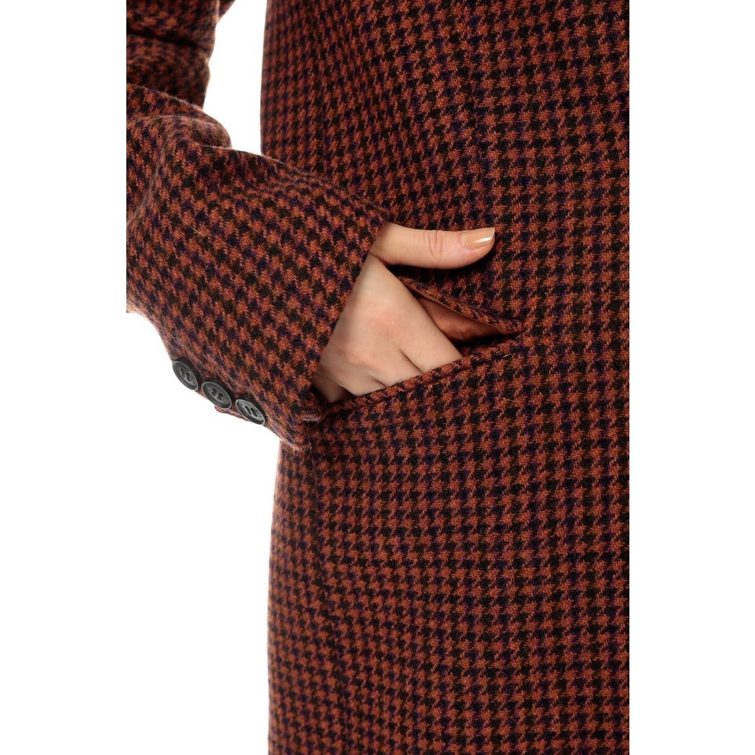 SLY DOGTOOTH WOOL TWEED ジャケット M/GRY7 -ファッション通販 
