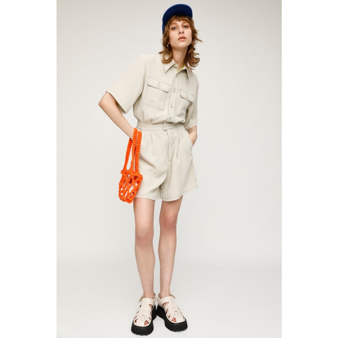 SLY STITCH SHORT ロンパース IVOY3 -靴＆ファッション通販 ロコンド 