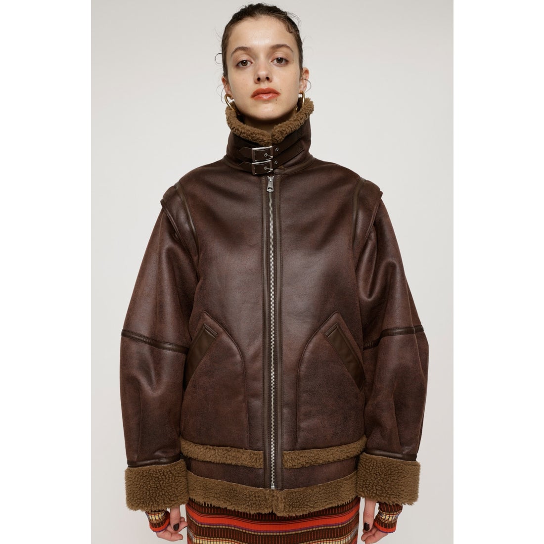 SLY 2WAY OVER SIZE Bー3 BRN -ファッション通販 FASHION WALKER