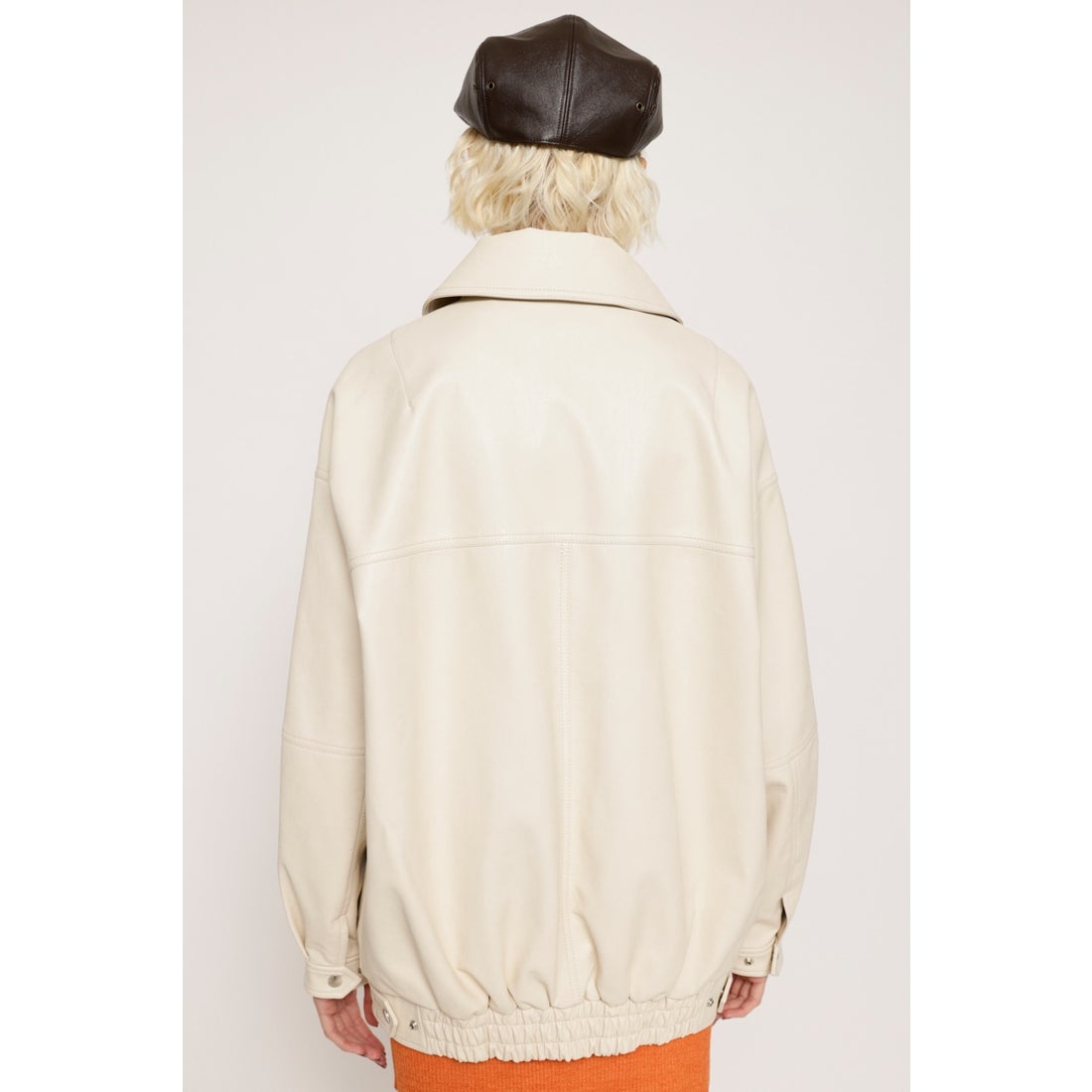 SLY FAUX LEATHER OVERSIZE ブルゾン IVOY3 -ファッション通販 FASHION 