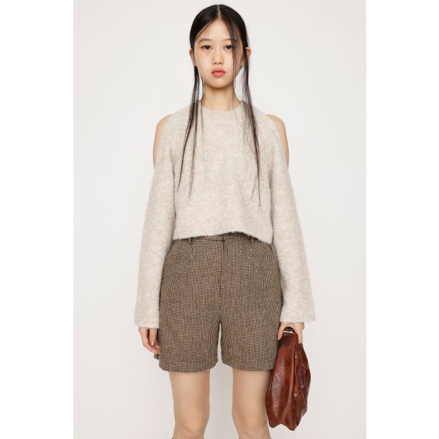 WOOL BLEND GUN CLUB CHECK ショートパンツ M/BRN7
