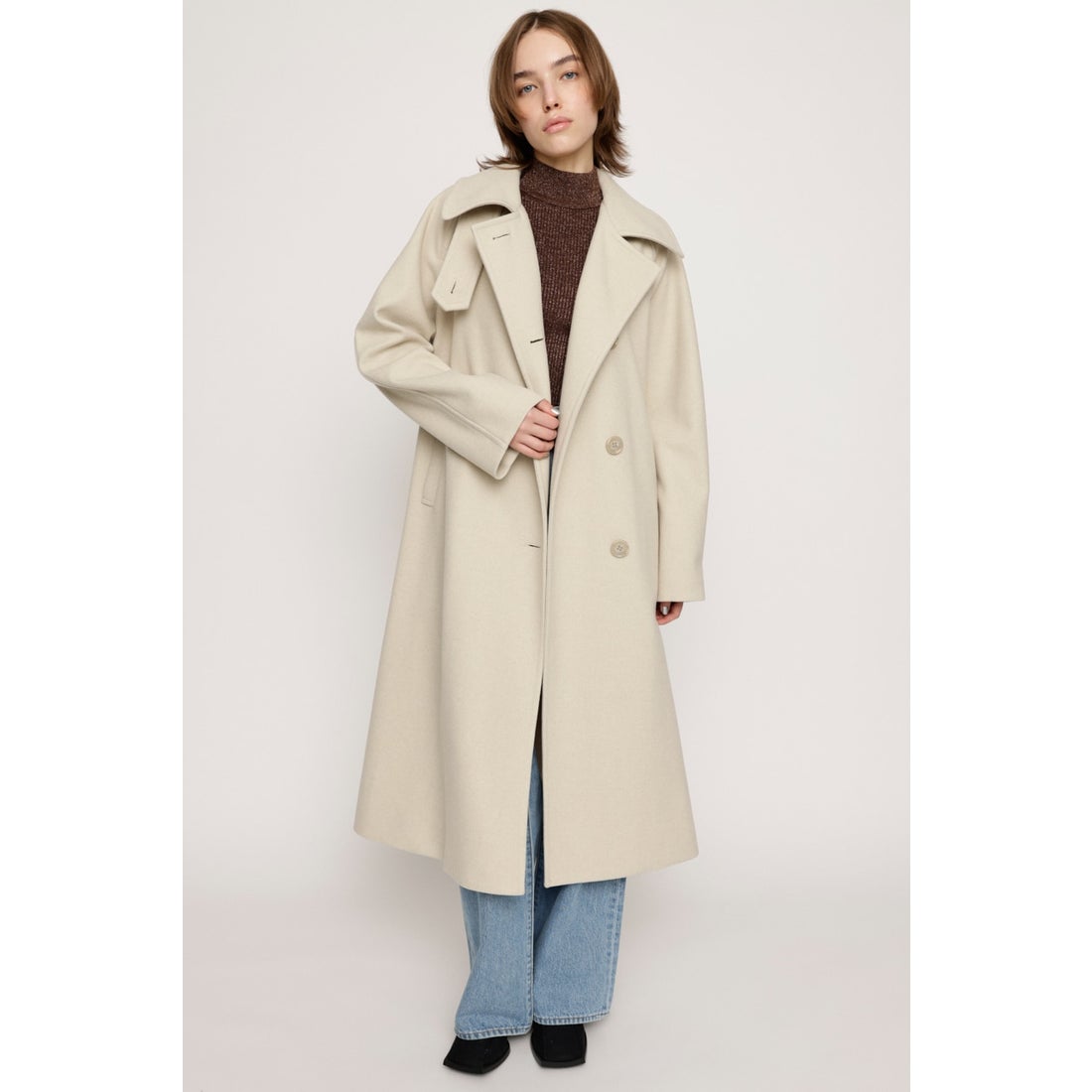 SLY CHIN WARMER LONG コート IVOY3 -ファッション通販 FASHION WALKER
