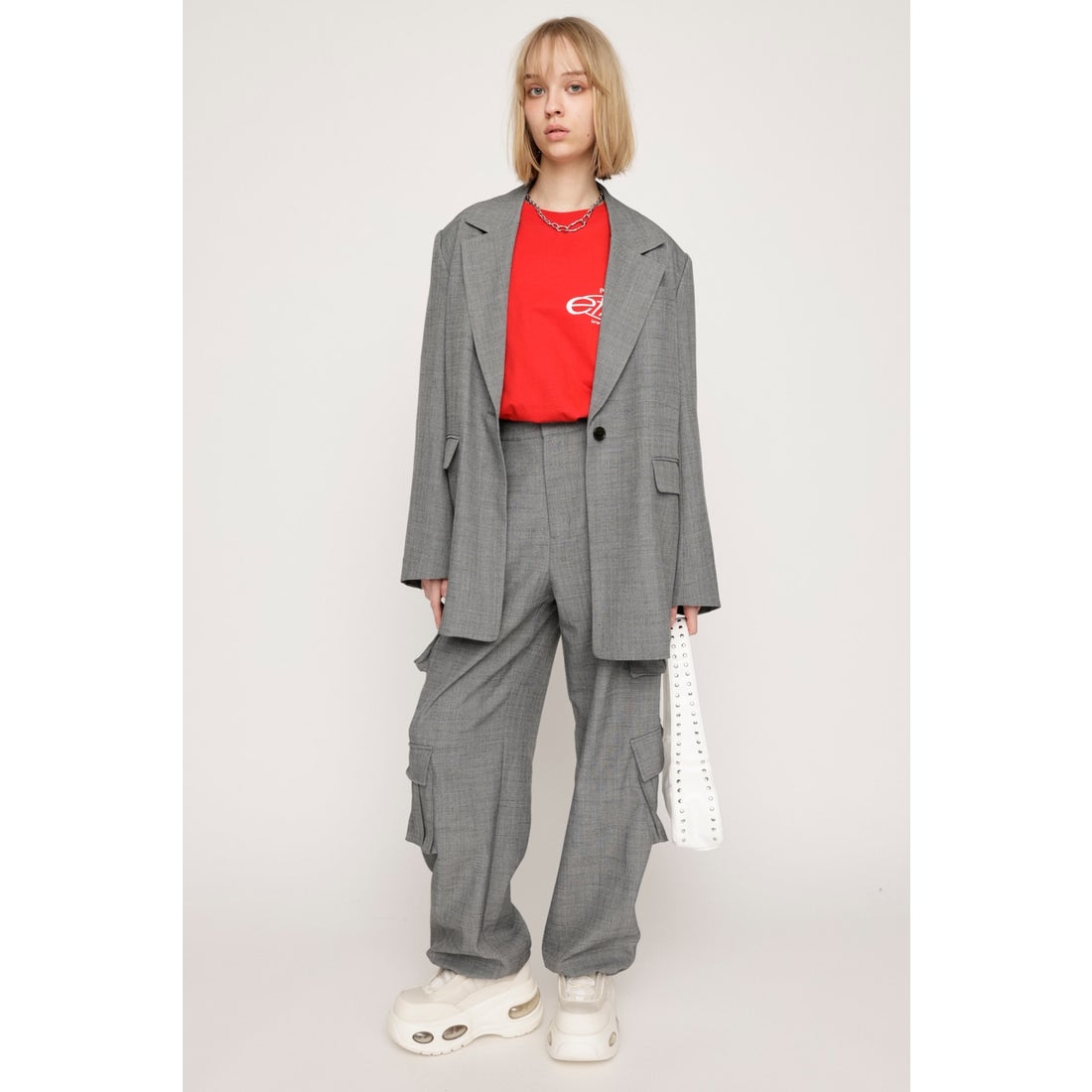 SLY OVER SIZE BOXY ジャケット T.GRY -ファッション通販 FASHION WALKER
