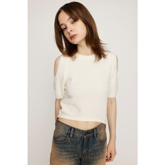 SHAGGY CUTOUT トップス IVOY3