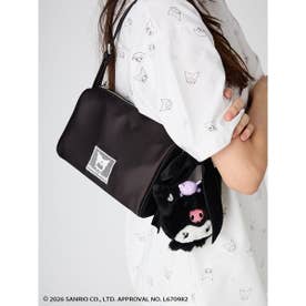 【クロミ】ぬいぐるみチャーム付きバッグ （BLK）